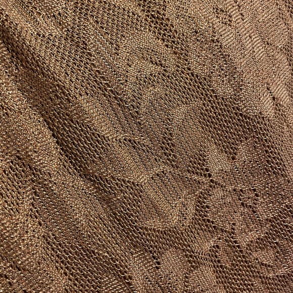 Spencer Alexis bronze lace maxi dress, size small - Picture 6 of 7